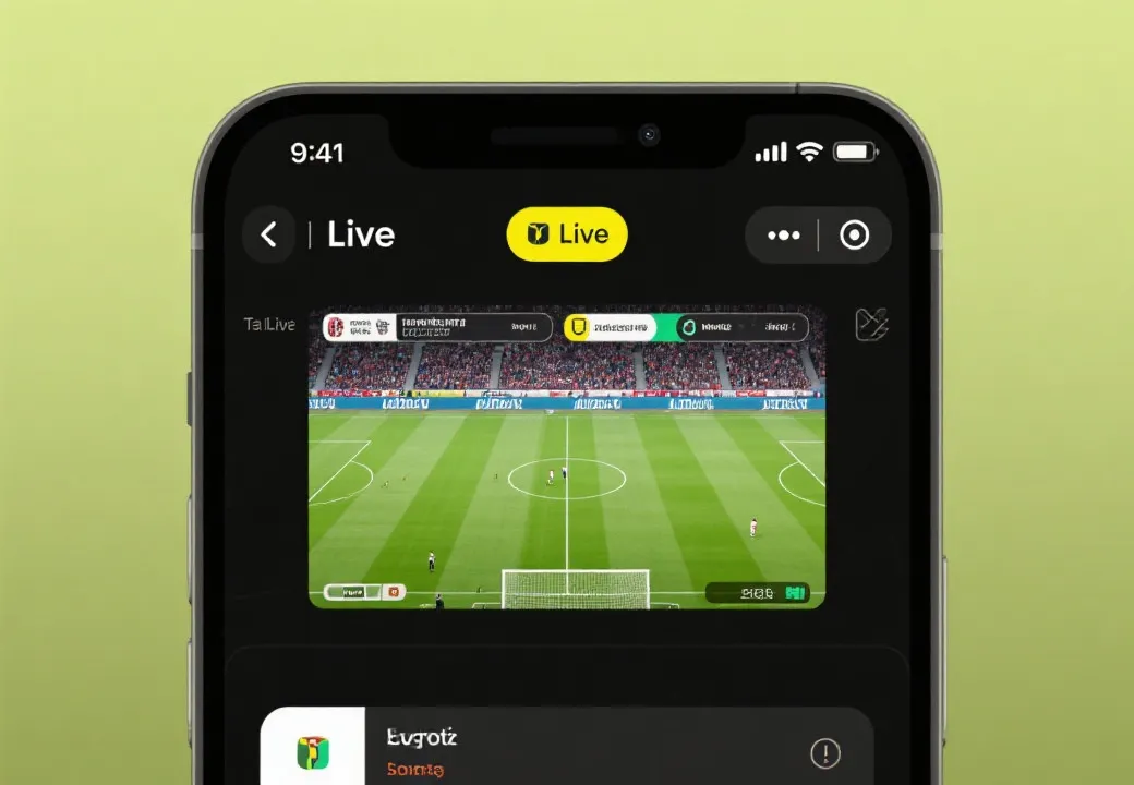 手机看球APP界面预览
