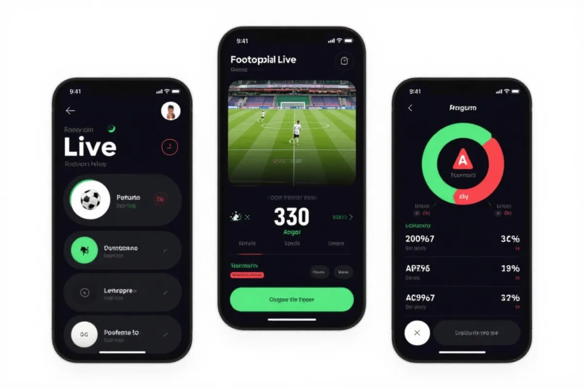 手机在线看球 应用界面预览