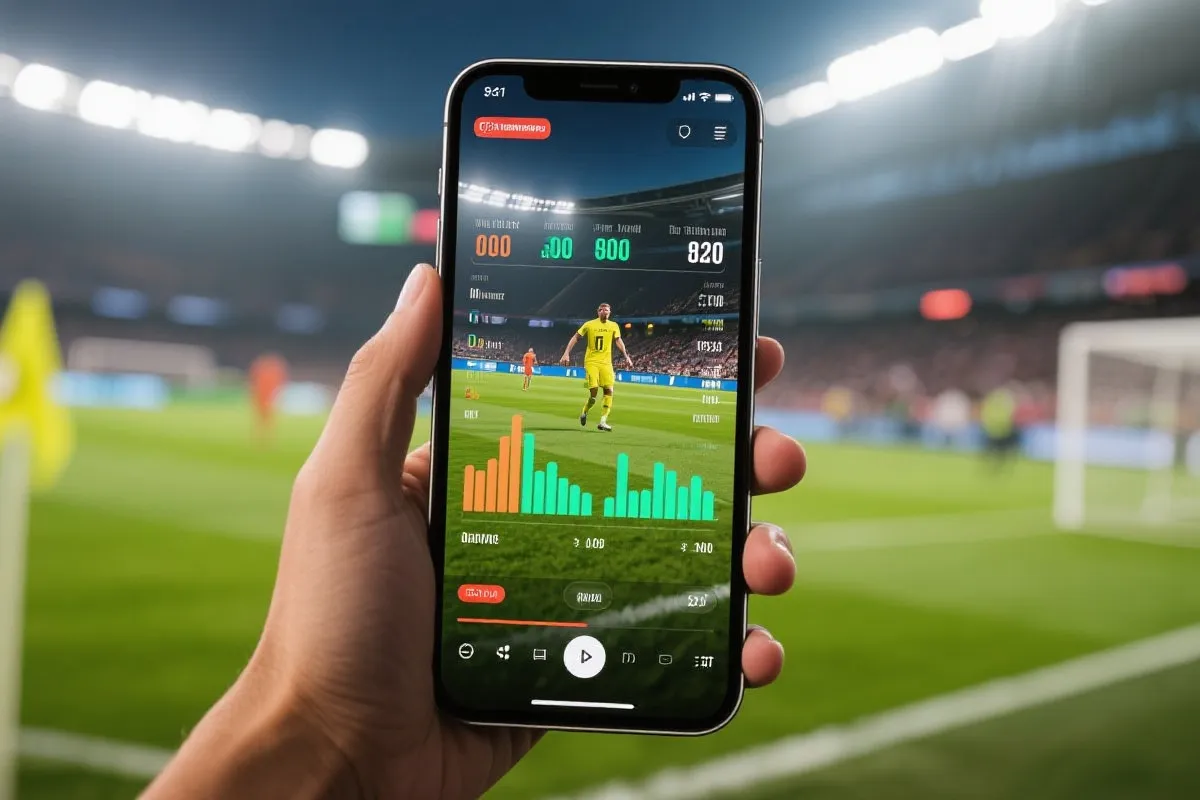 移动端足球直播与数据叠加